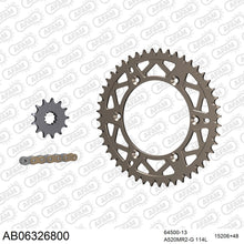 Lade das Bild in den Galerie-Viewer, AFAM Kettensatz 520, golden, 3498kg, Alu, selfclean, HUSQVARNA CR 250 2000-2007
