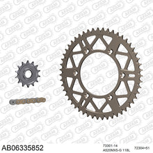 Lade das Bild in den Galerie-Viewer, AFAM Kettensatz 520, golden, 3814kg, Alu, selfclean, HUSQVARNA FC 350 2020-2021
