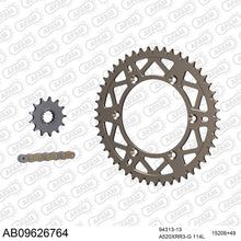Lade das Bild in den Galerie-Viewer, AFAM Kettensatz 520, X-Ring, golden, 3498kg, Alu, selfclean, GAS-GAS XC 250 2018-2019
