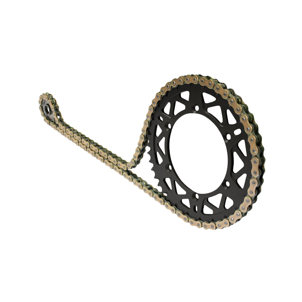 AFAM Kettensatz 520, X-Ring, golden, 3498kg, HONDA TRX 400 X 9,A,B,C,D,E,F 2009-2015