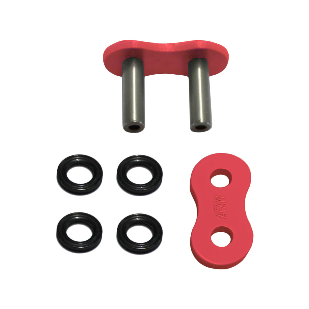 Kettenschloss, Hohlnietschloss für AFAM Kette A520XRR-R, 3671kg, X-Ring, rot
