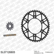 Lade das Bild in den Galerie-Viewer, AFAM Kettensatz 520, golden, 3814kg, Stahl light, selfclean, KTM XC 250 TPI 2020-2021
