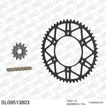Lade das Bild in den Galerie-Viewer, AFAM Kettensatz 520, golden, 3498kg, Stahl light, selfclean, GAS-GAS MC 125 2021-2021
