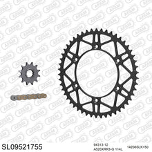 Lade das Bild in den Galerie-Viewer, AFAM Kettensatz 520, X-Ring, golden, 3498kg, Stahl light, selfclean, GAS-GAS XC 200 2019-2019
