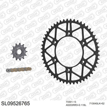 Lade das Bild in den Galerie-Viewer, AFAM Kettensatz 520, X-Ring, golden, 3498kg, Stahl light, selfclean, GAS-GAS EC 250 2021-2021
